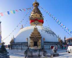 According to geologists, the valley was a lake nam According to geologists, the valley was a lake named Paleo Kathmandu Lake at a time. Also according to the mythology, it is believed to make from the